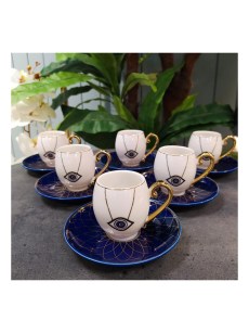 Ensemble de tasses à café turc 12 pièces 