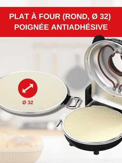 ERATEC - Four en pierre SET PM-27 Noir