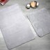 Tapis de bain 2 pièces Almina - gris clair 