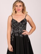 Robe à motif sexy - noir