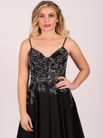 Robe à motif sexy - noir