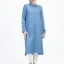 Tunique détaillée en jeans 1411 - bleu clair