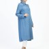 Tunique détaillée en jeans 1411 - bleu clair