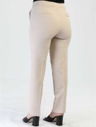 Pantalon poche simple bouton - Taupe 5153T
