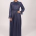 Robe longue à perle Garize - bleu