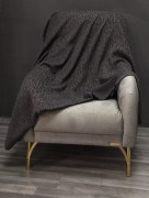 Protège canapé à motif - noir