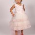 Robe de soirée à paillette Miss Helin'a - rose/beige