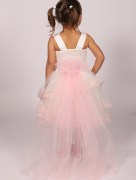 Robe de soirée à paillette Miss Helin'a - rose/beige