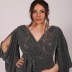 Robe élégante à strass - gris