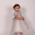 Robe de soirée dentelle Monita - gris
