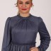 Robe longue à perle Garize - bleu