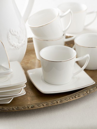 Tasses à café 6 pièces carré Karaca  