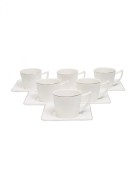 Tasses à café 6 pièces carré Karaca  