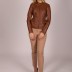 Veste simple effet cuir Eslina - marron