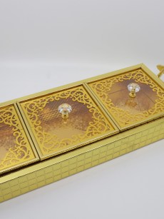 Boite de rangement Décoratif - doré