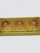 Boite de rangement Décoratif - doré