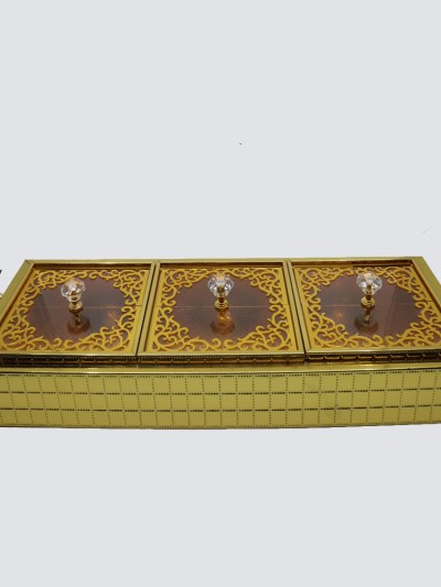 Boite de rangement Décoratif - doré