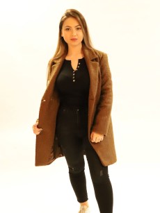 Veste suédine Loreen - marron