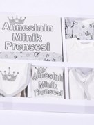 Miniworld coffret bébé cadeau 10 pièces fille - gris     