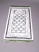 Tapis de prière velours en cuir - beige