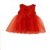 Robe à paillette et perle - rouge 