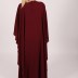 Robe longue cape Garize - violet