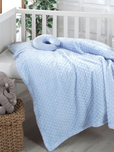 Couverture Ipekce pour bébé - bleu