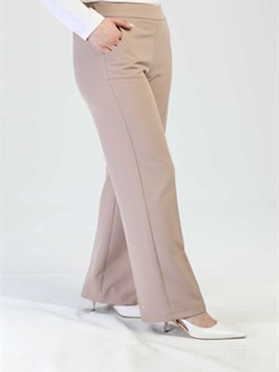 Pantalon poche simple - Taupe 