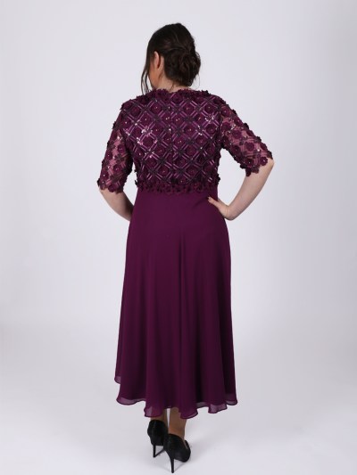 Robe longue à fleur See'line - violet