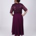 Robe longue à fleur See'line - violet