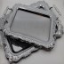 Série de 2 plateaux décoratifs 2 pièces en métal argenté Almina