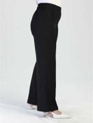  Pantalon poche simple -Noir 