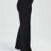  Pantalon poche simple -Noir 
