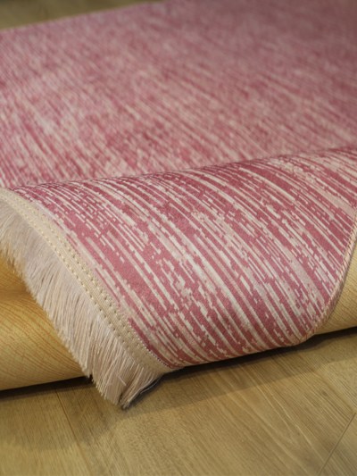 Tapis 80X300cm Rixos lavable antidérapant rose X-0242