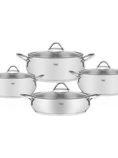 Batterie de cuisine en acier Tac Vitali 8 pièces 
