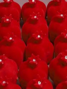 Boite de cadeau mariage velours henné  30 pièces  - rouge