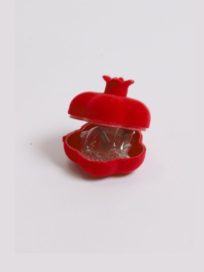 Boite de cadeau mariage velours henné  30 pièces  - rouge
