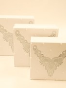 Boite à mariée - gris Lot de 3 boites 