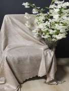 Protège canapé Plaid dégradé - beige