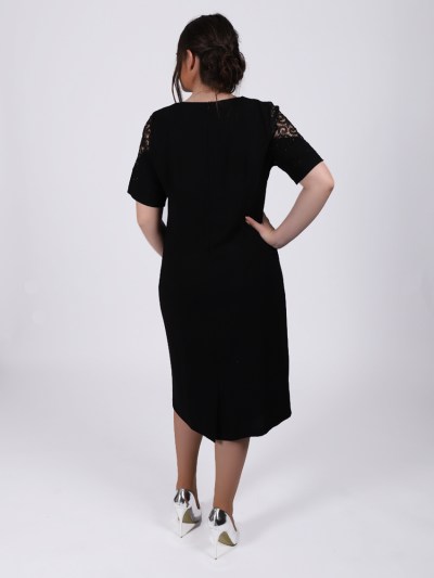 Robe mi longue originale Dans - noir
