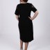 Robe mi longue originale Dans - noir