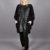 Gilet avec fermeture à strass noir Puane