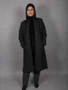 Manteau simple mi-long 5988 - gris
