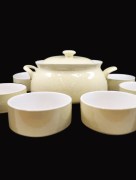 Tajine Almina 6 pièces porcelaine Al-8104 - beige