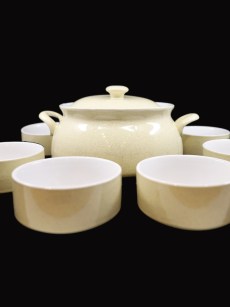 Tajine Almina 6 pièces porcelaine Al-8104 - beige