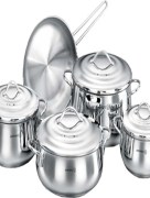 Batterie de cuisine en acier de 9 pièces Korkmaz Gala A1058
