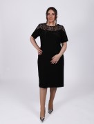 Robe mi longue originale Dans - noir