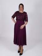 Robe longue à fleur See'line - violet