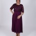Robe longue à fleur See'line - violet