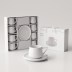 Ensemble à Café en Porcelaine "Bellon White" (12 Pièces) - Bricard Porcelain